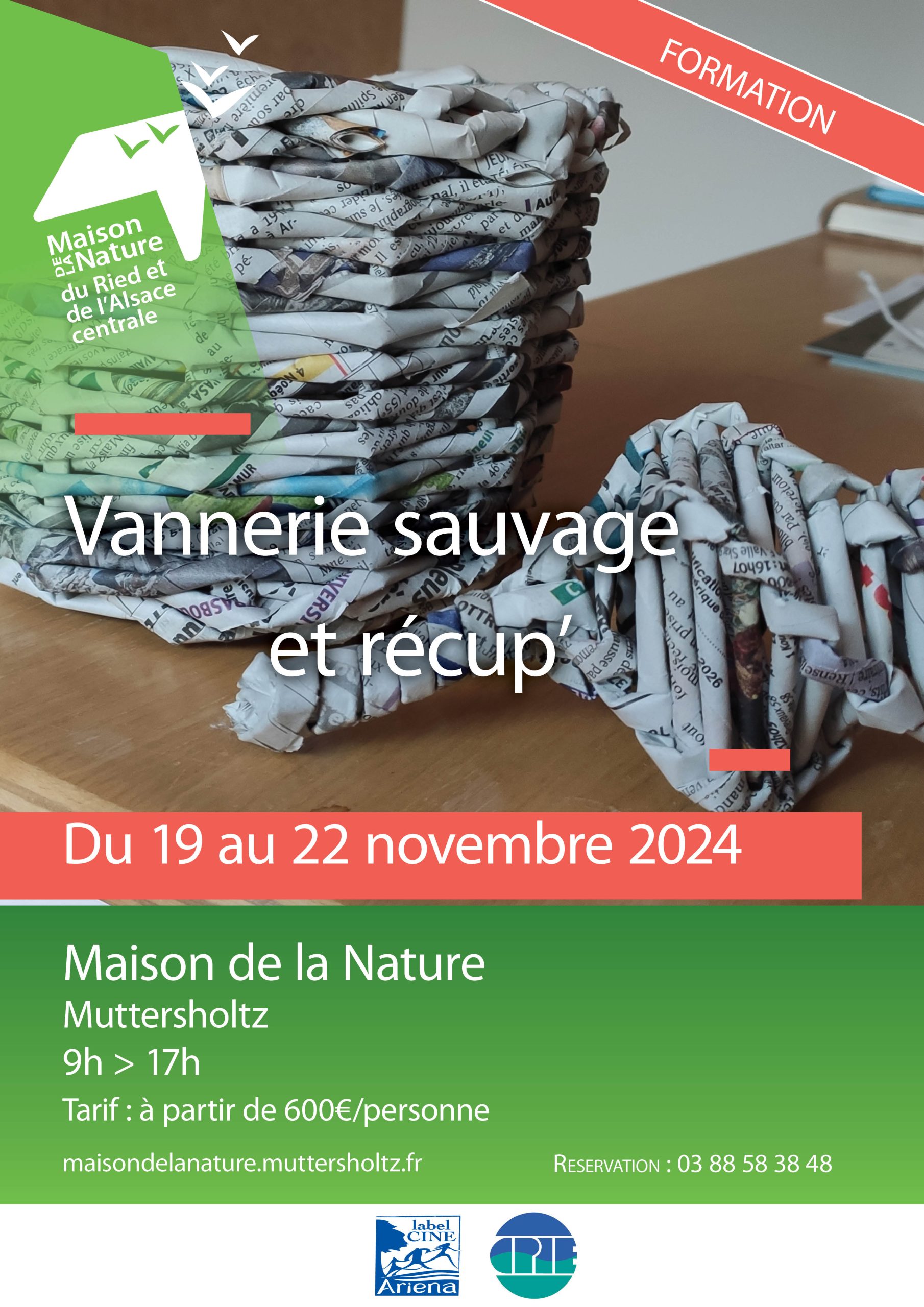 Formation vannerie sauvage et de récup’