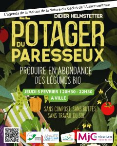 Affiche conférence potager paresseux