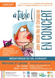 Affiche concert à table