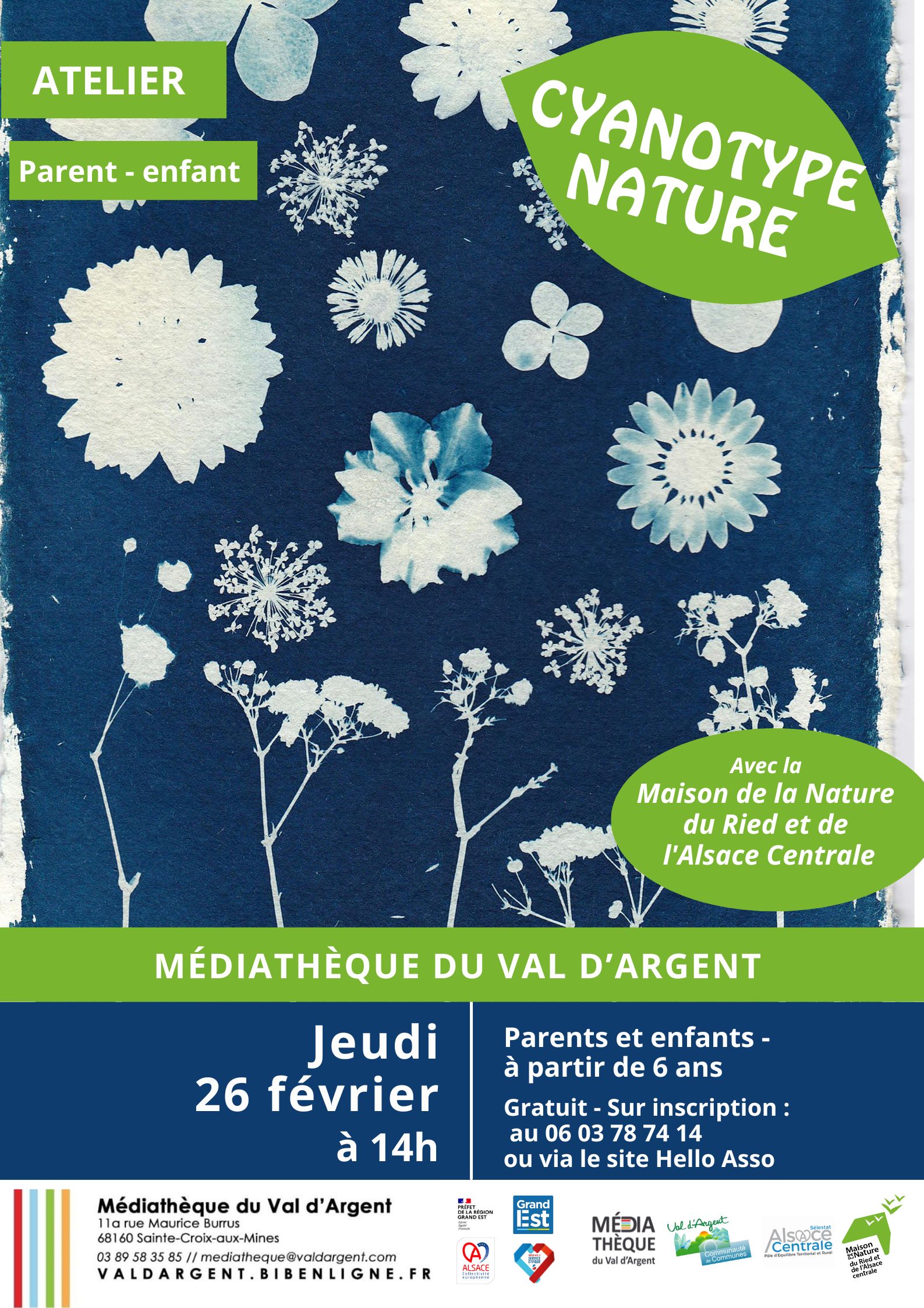 Affiche atelier cyanotype